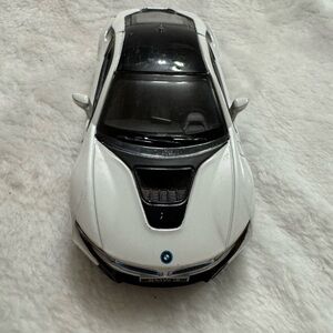 BMW White and Black Sport Coupe Model
